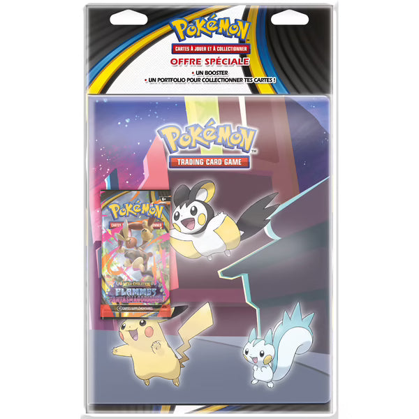 Classeur + 1 Booster ME02 Flammes Fantasmagoriques - Modèle aléatoire Hanami