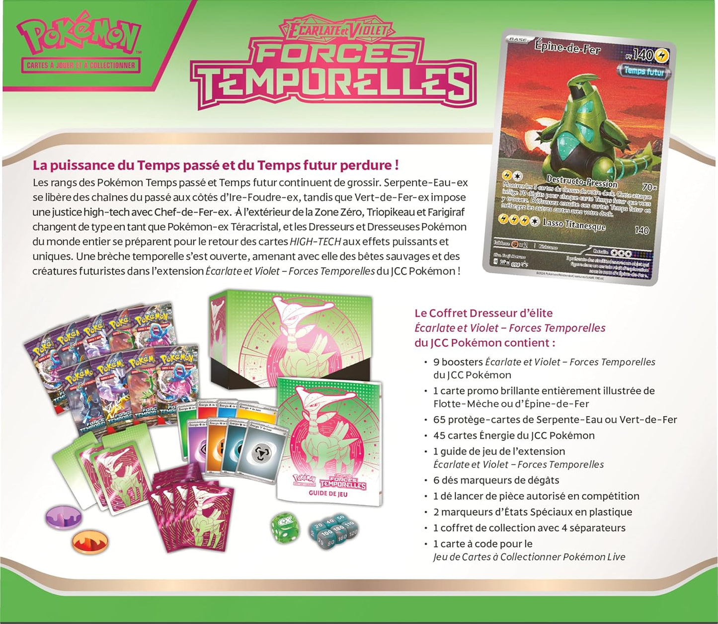 Pokémon - ETB EV05 Forces Temporelles : Vert-de-Fer Hanami