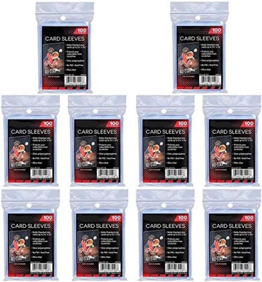 1000 Sleeves de Protection pour Cartes Hanami