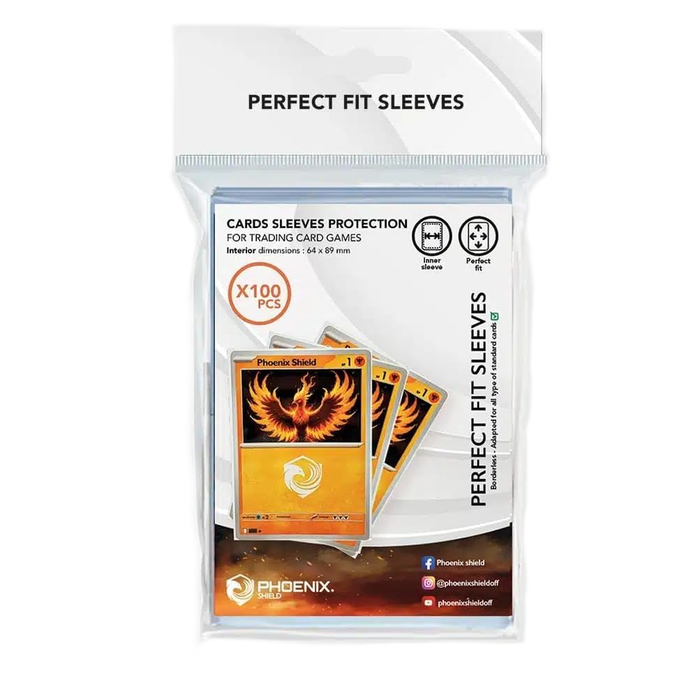100 Sleeves de Protection pour Cartes Hanami